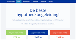 Desktop Screenshot of dehypotheek.nl