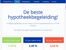 Tablet Screenshot of dehypotheek.nl